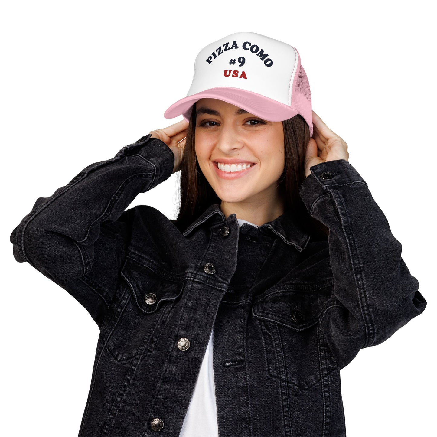 Pizza Como #9 USA 1975 Design Remake Trucker Hat