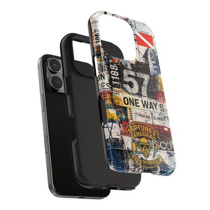 Grunge Street Collage Tough Phone Case