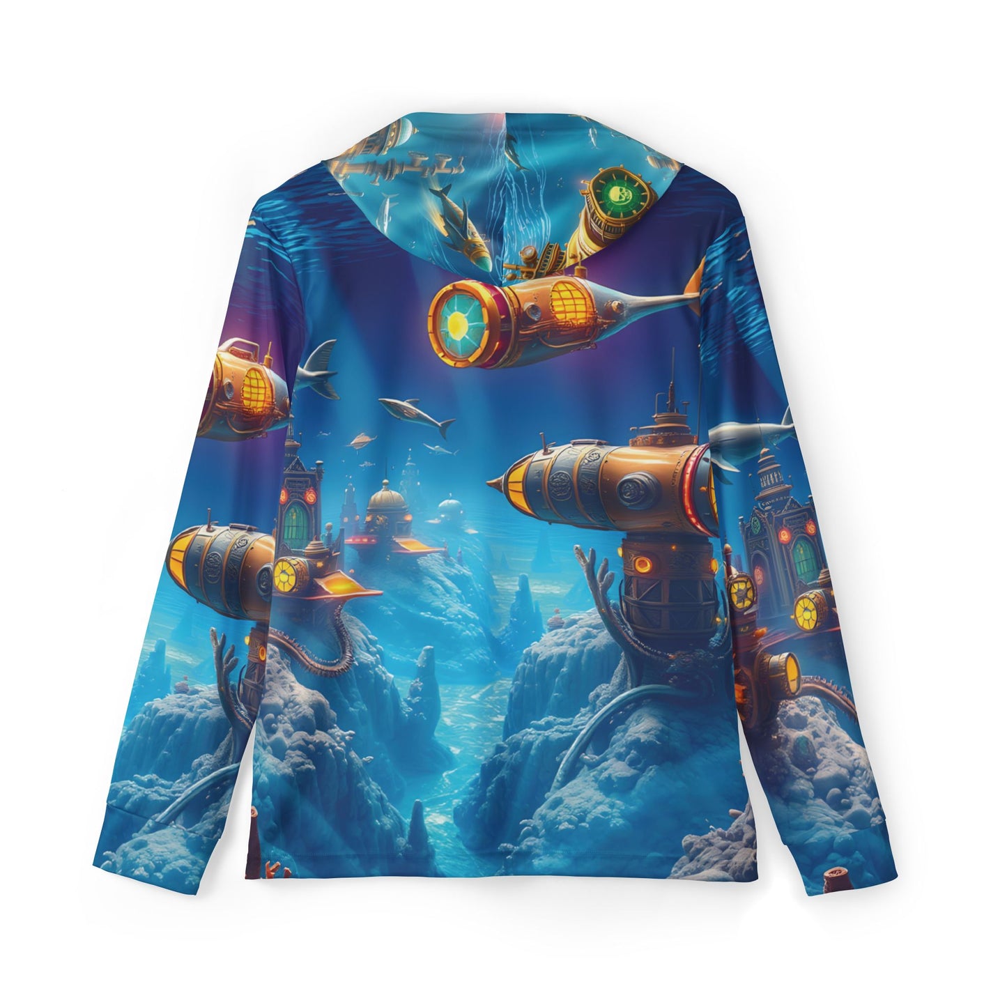 Underwater Steampunk Submarine Hooded