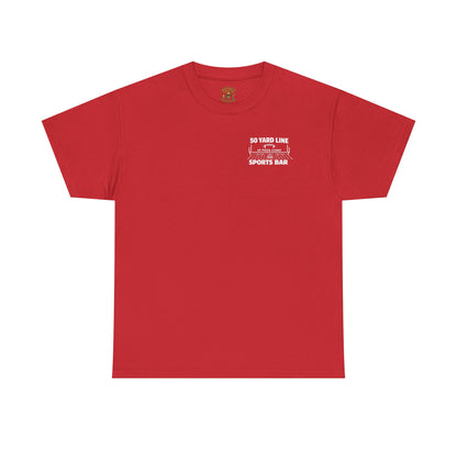 Wish You Were Beer 50 Yard Line Sports Bar T Shirt