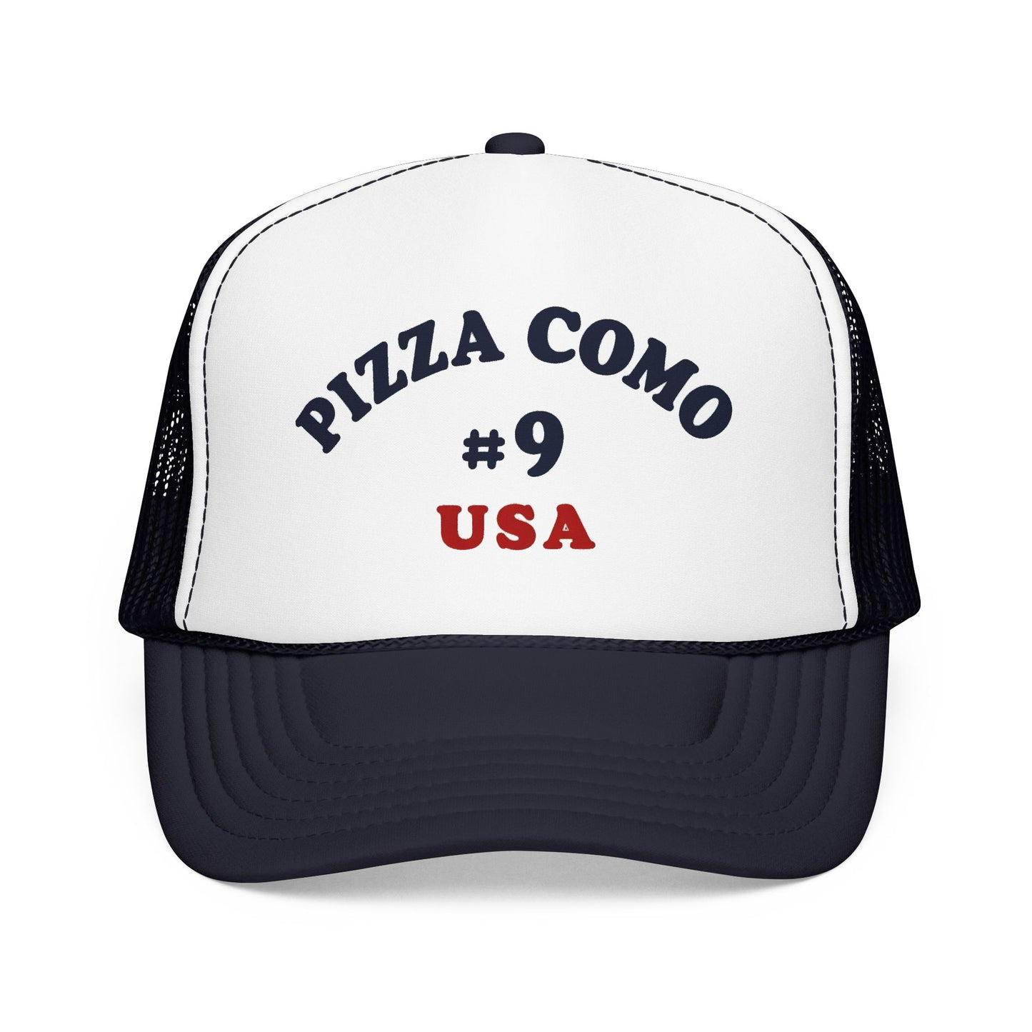 Pizza Como #9 USA 1975 Design Remake Trucker Hat