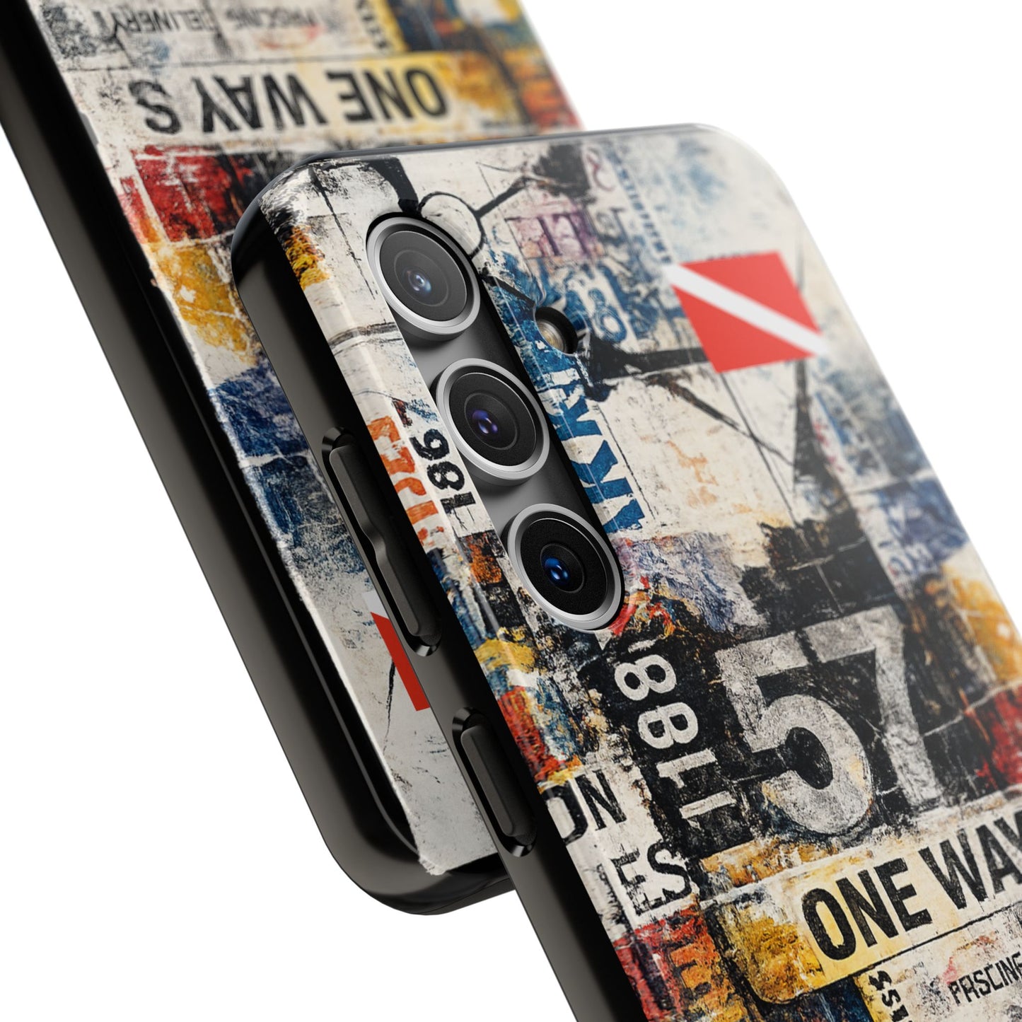 Grunge Street Collage Tough Phone Case