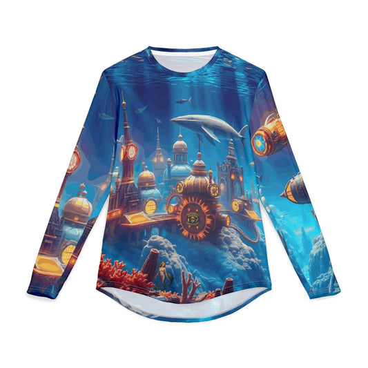 Underwater Submarine City Long Sleeve Shirt