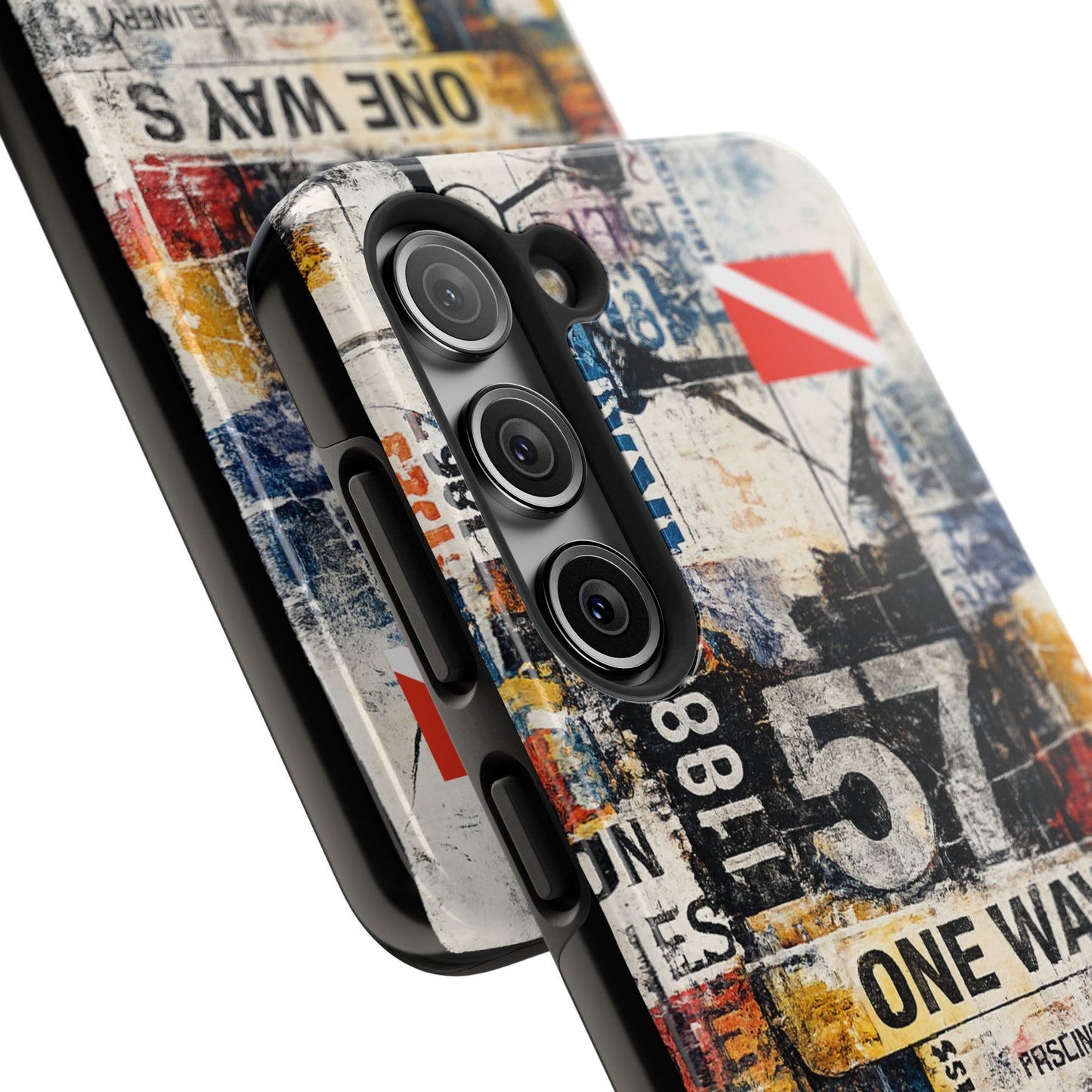 Grunge Street Collage Tough Phone Case