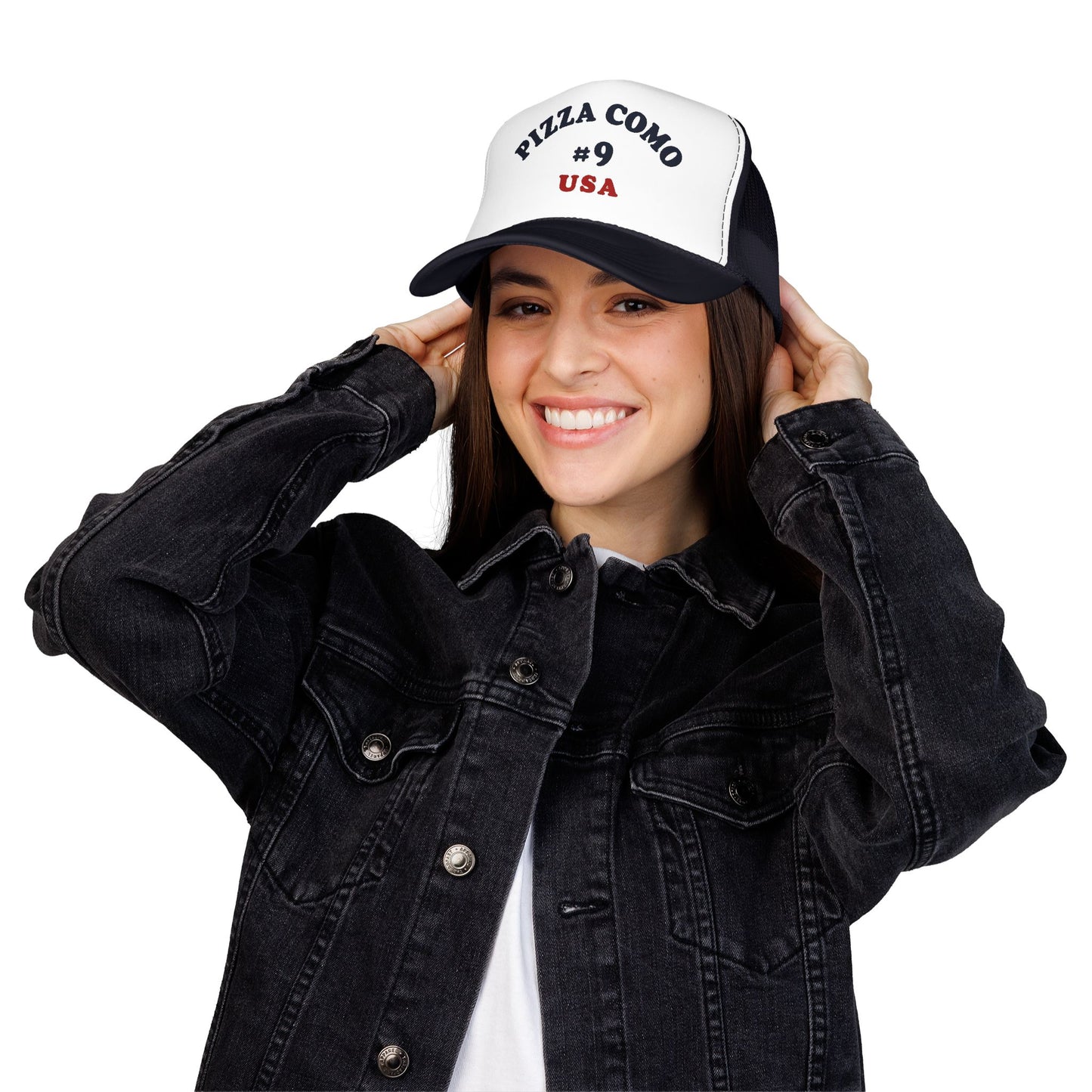 Pizza Como #9 USA 1975 Design Remake Trucker Hat