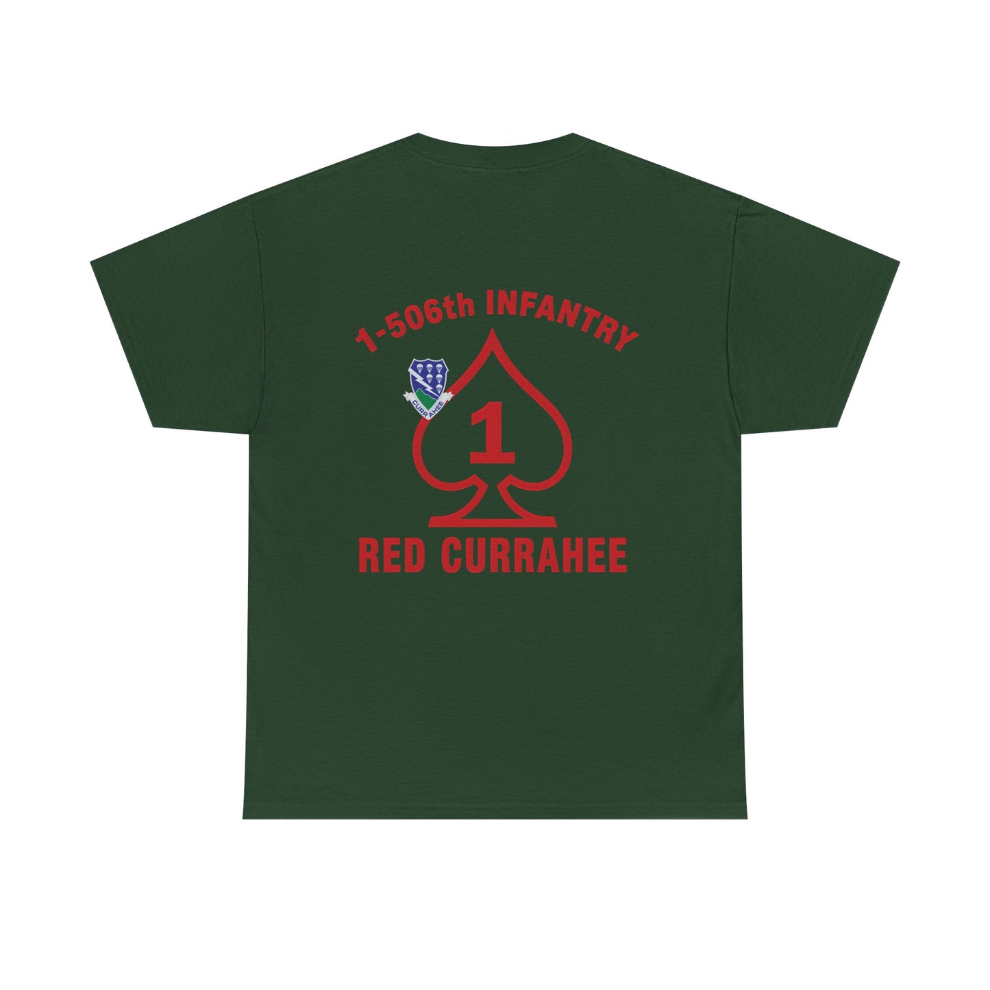 1-506th Infantry “Red Currahee” OG T-Shirt
