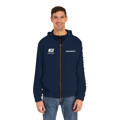 Retro Postal Pride Service Zip-Up Hoodie
