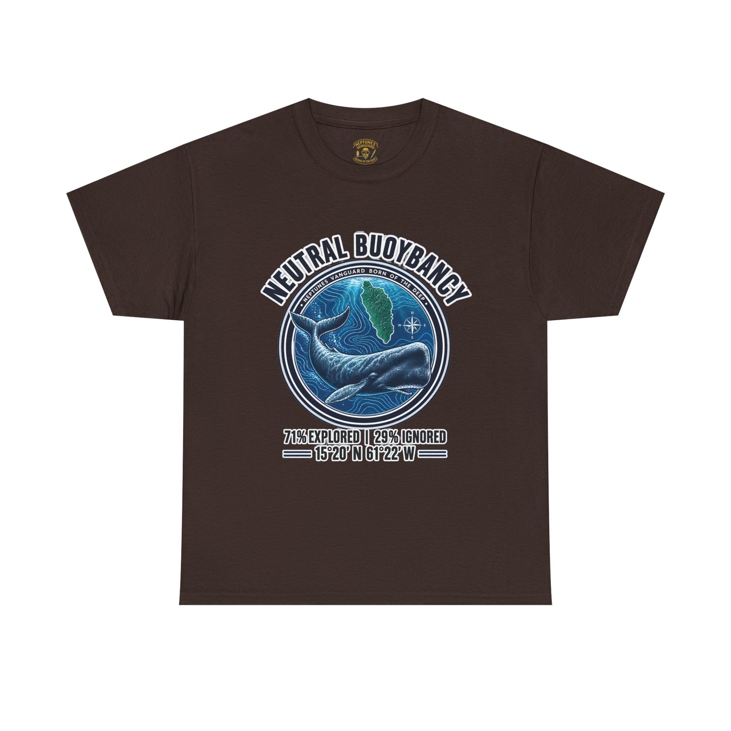 Dominica Sperm Whale Coordinates Tee