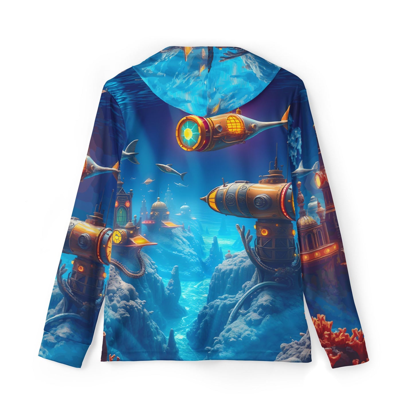 Underwater Steampunk Submarine Hooded