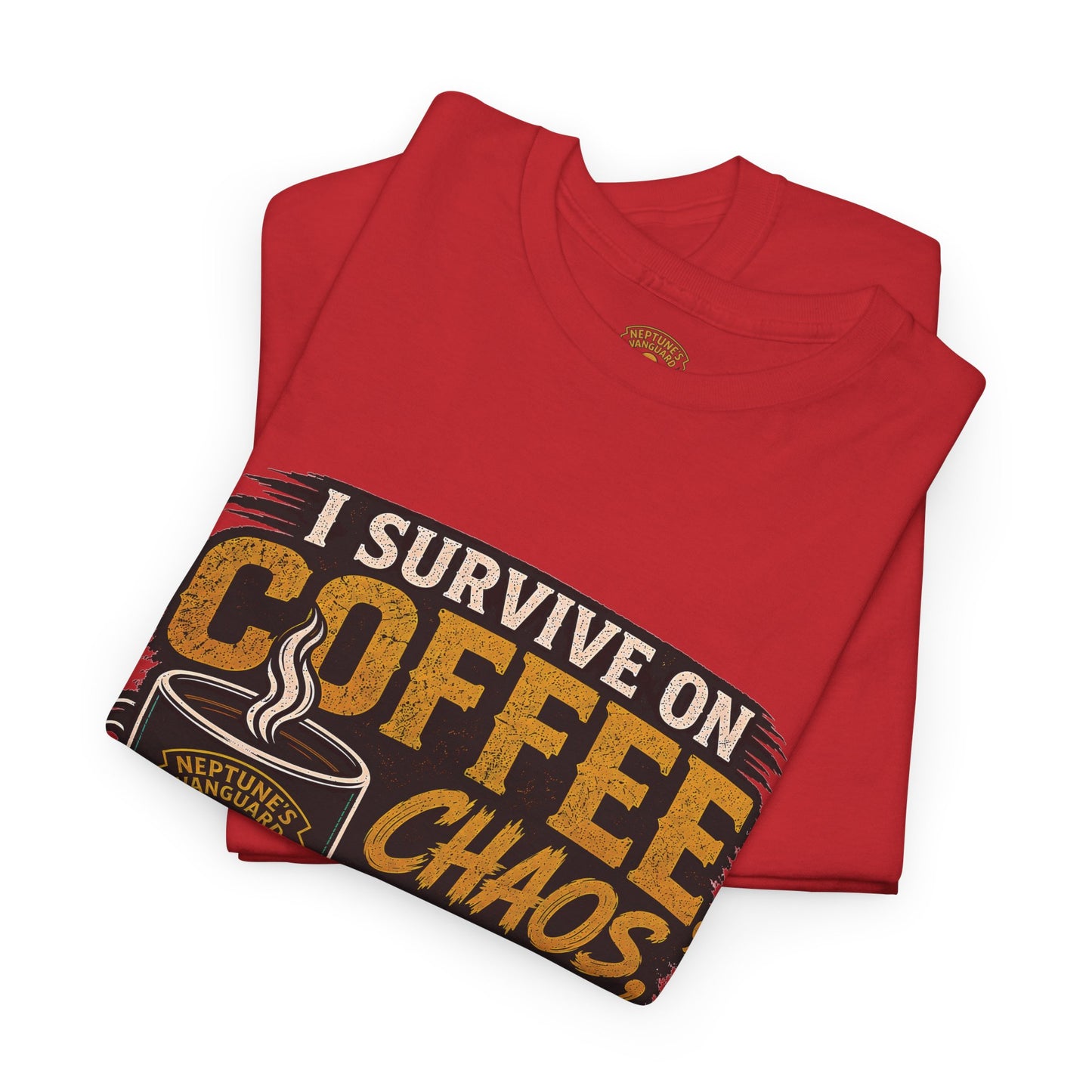 Funny Nitrox Diver T-Shirt | I Survive on Coffee, Chaos, Cuss Words & NX32