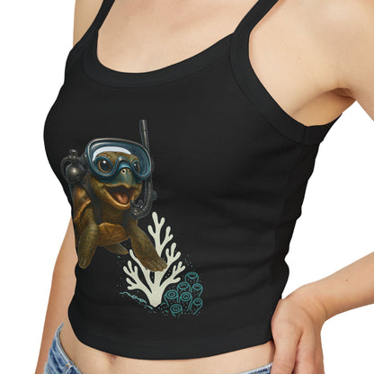 Scuba Turtle Spaghetti Strap Tank