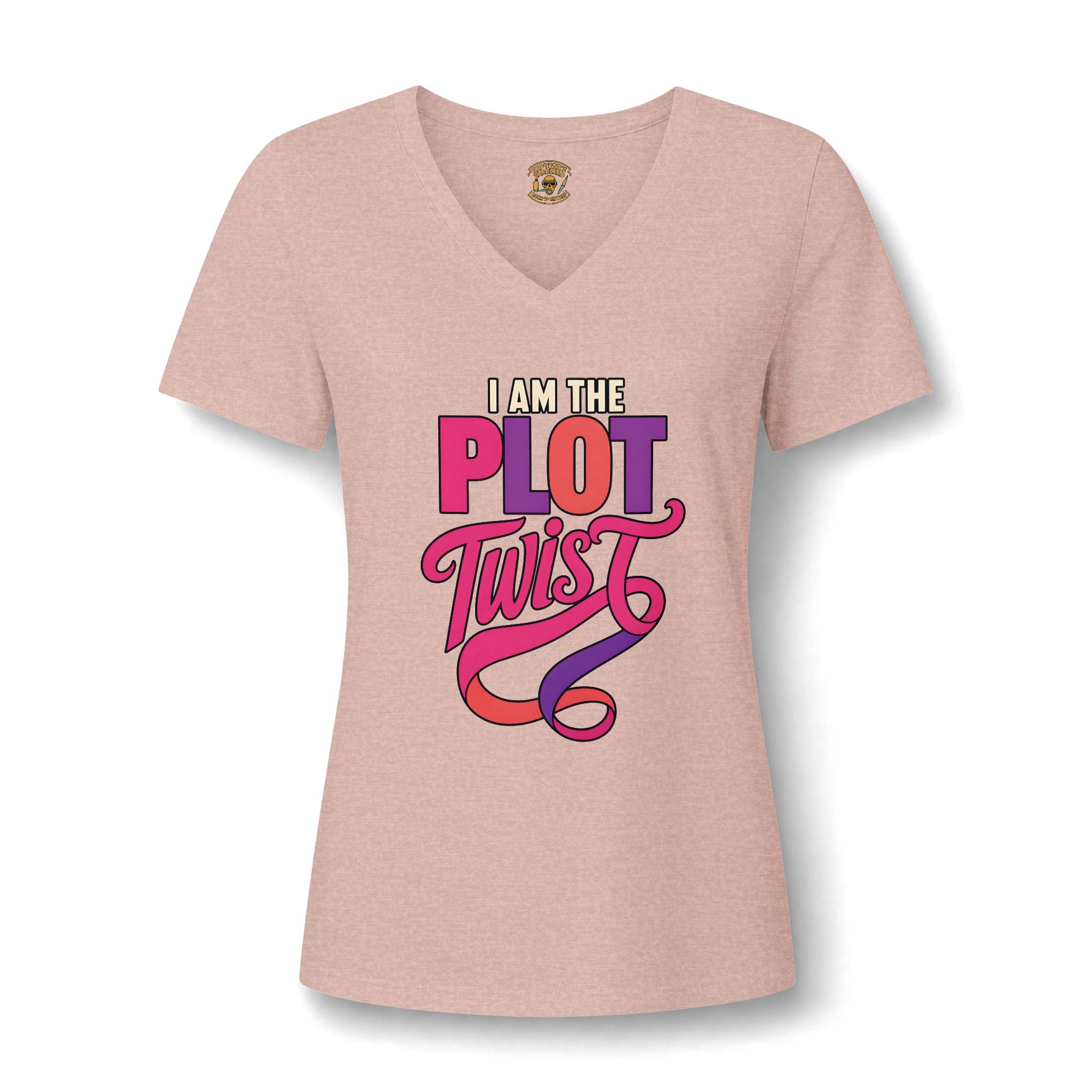 I Am the Plot Twist Women's V Neck T Shirt – Neptunes Vanguard