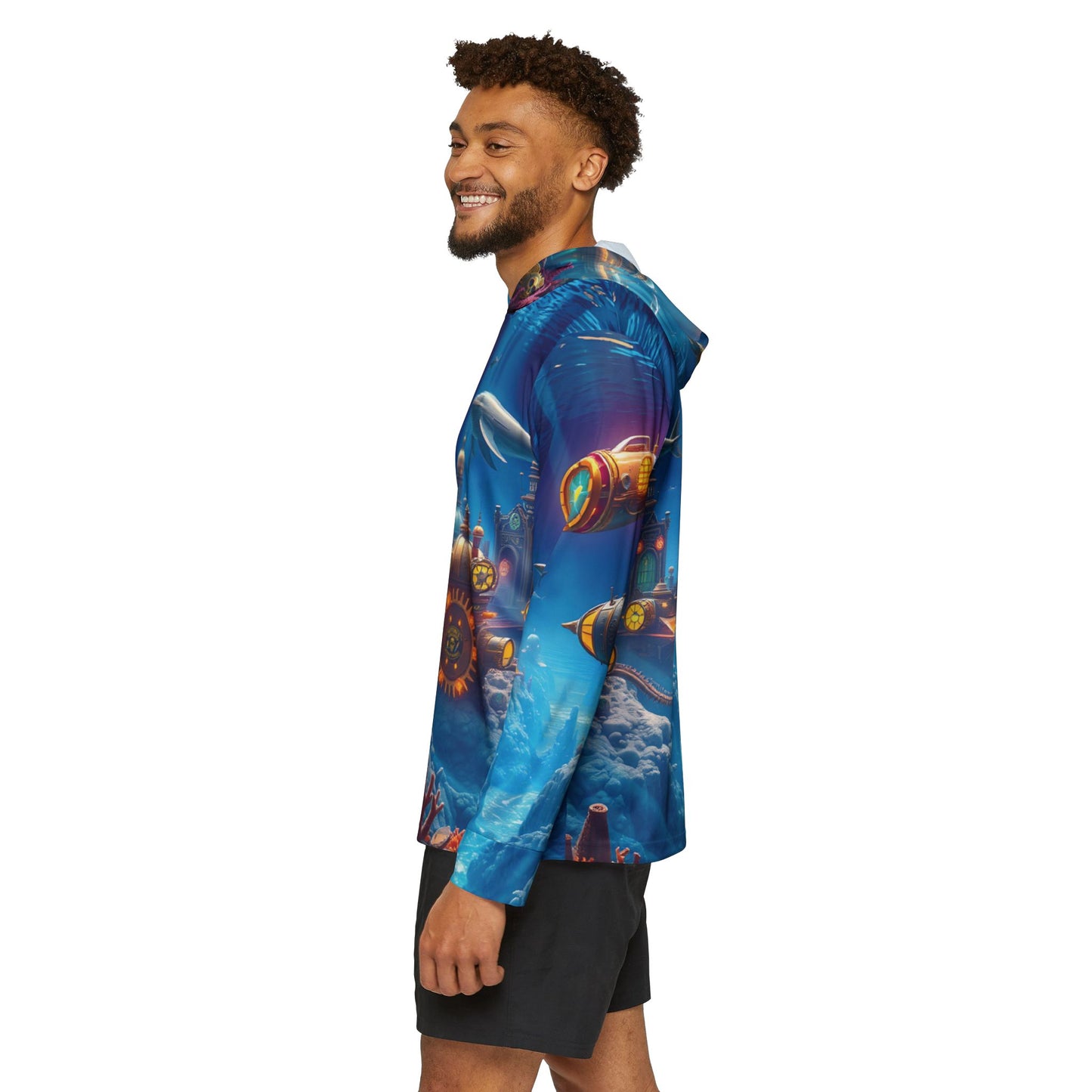 Underwater Steampunk Submarine Hooded