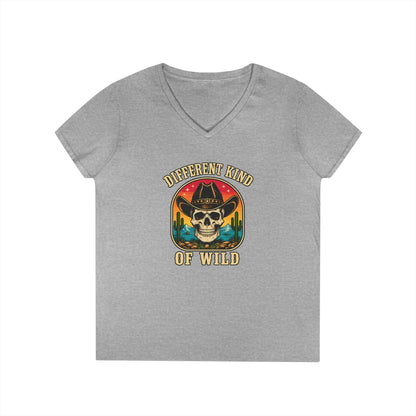Ladies' V-Neck T-Shirt  'Different Kind of Wild'