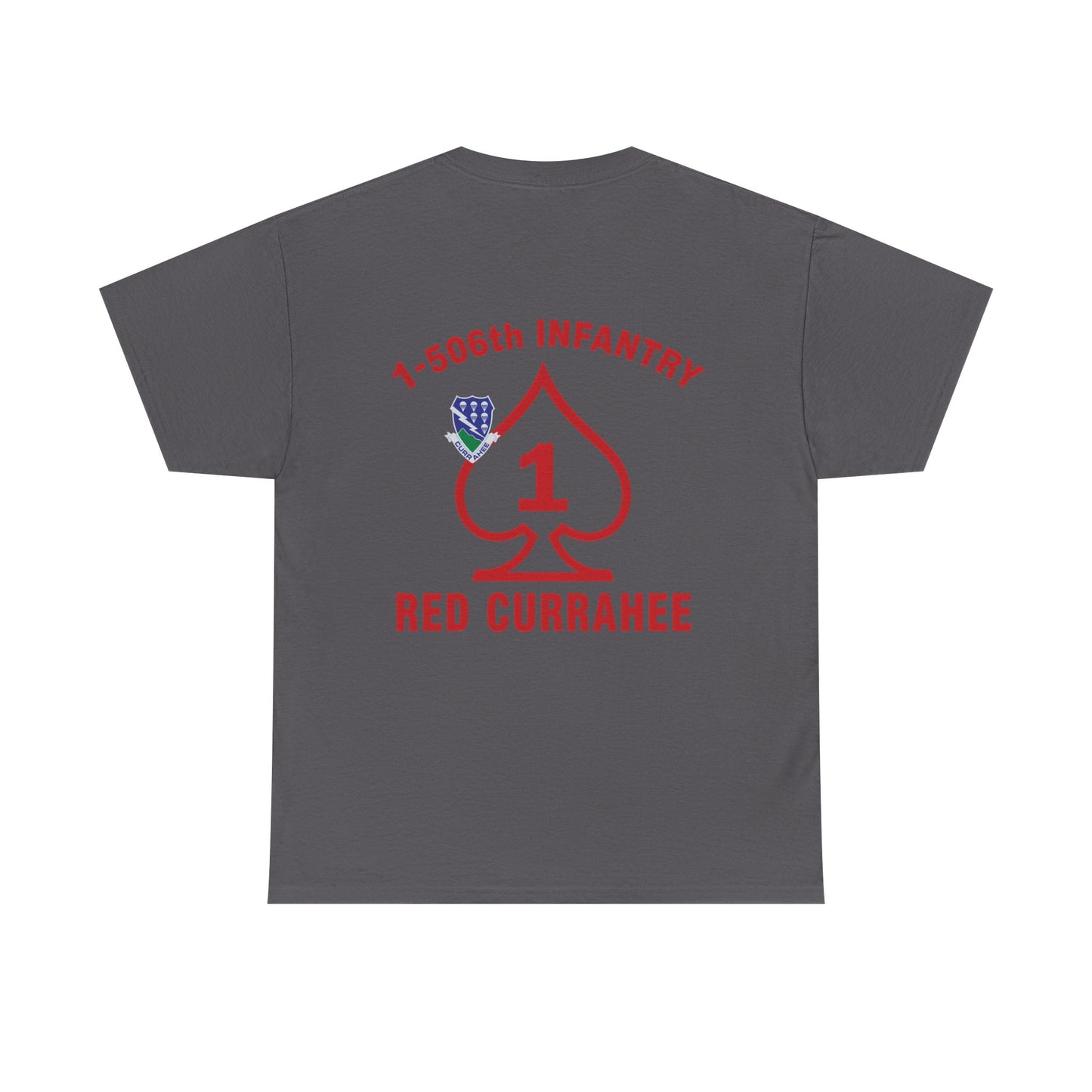 1-506th Infantry “Red Currahee” OG T-Shirt