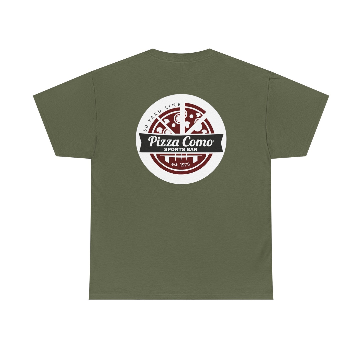 Classic 50 Yard Line Pizza Como Logo T Shirt