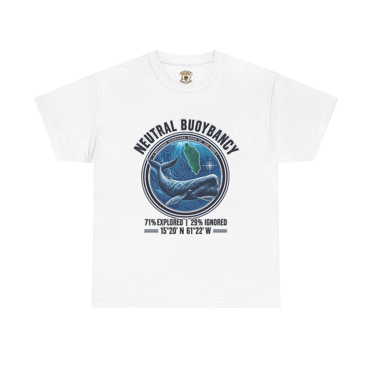 Dominica Sperm Whale Coordinates Tee