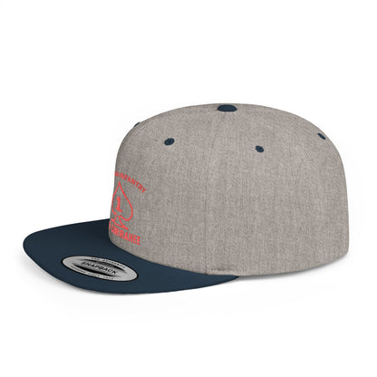 Flat Bill Snapback - 1st Infantry "Red Currakee" Spade Logo Cap