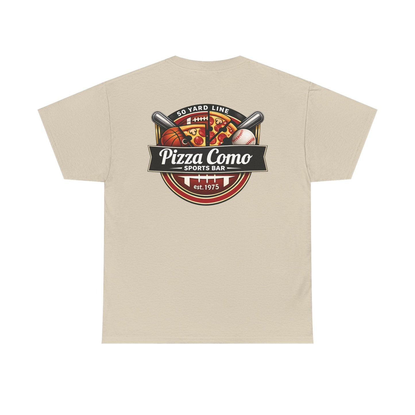 Pizza Como Sports Bar Logo T Shirt