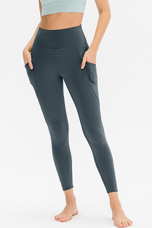 Slim-Fit Long Leggings with Pockets