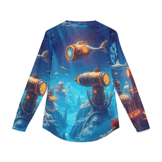 Underwater Submarine City Long Sleeve Shirt