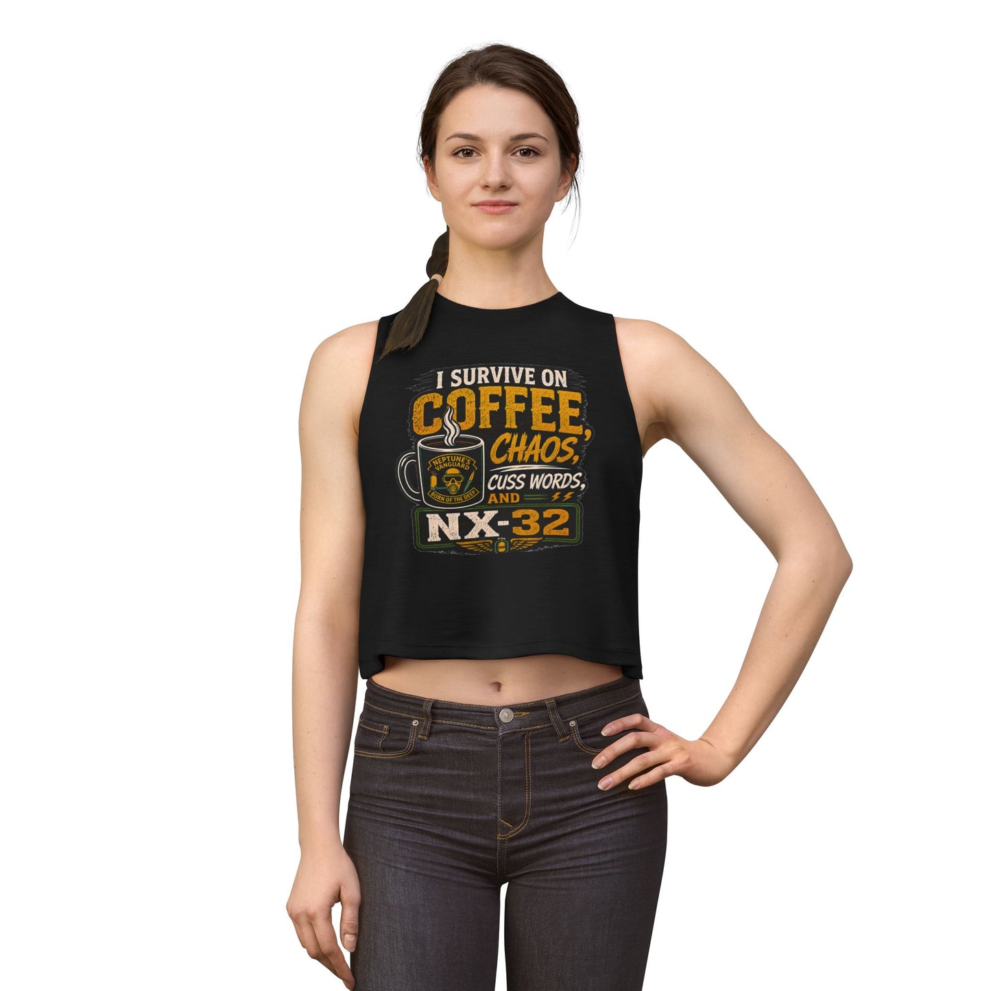 Coffee, Chaos & NX32 Women's Crop Top