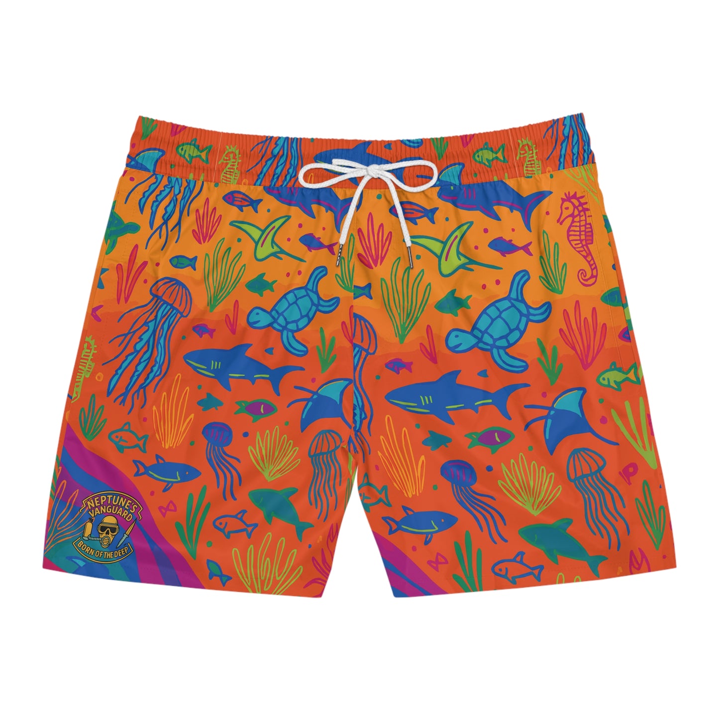 Tropical Sea Life Swim Shorts