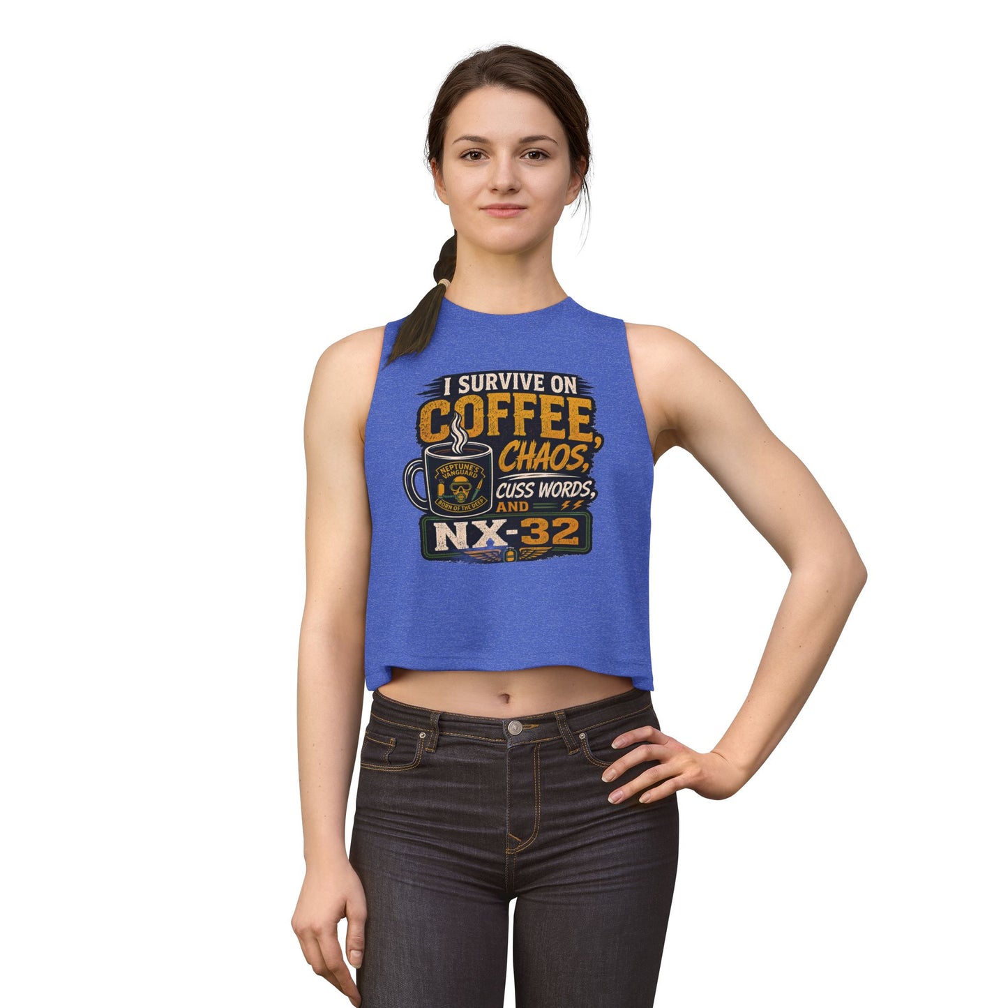 Coffee, Chaos & NX32 Women's Crop Top