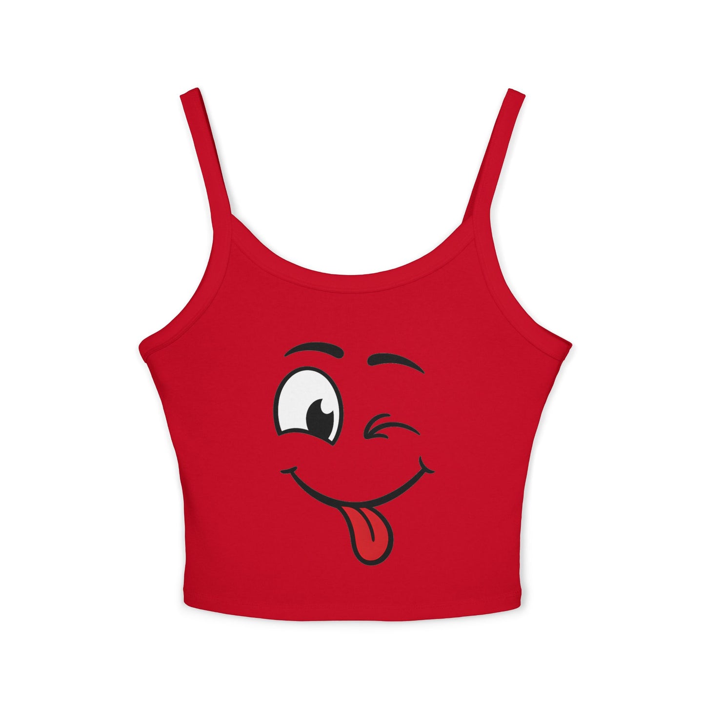 Wink Face Women’s Spaghetti Strap Tank Top