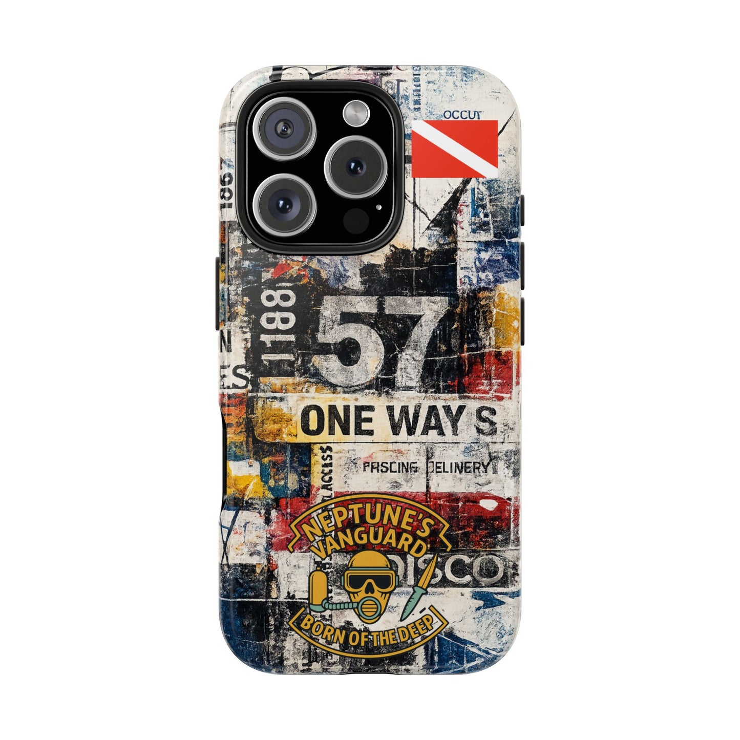 Grunge Street Collage Tough Phone Case