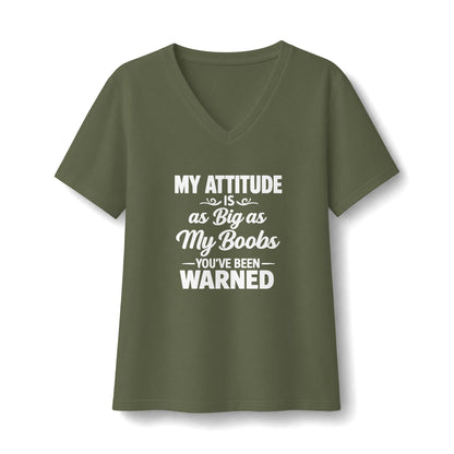 Women's Relaxed Jersey Short Sleeve V-Neck Tee