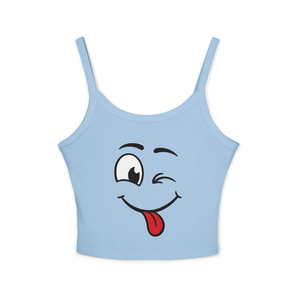 Wink Face Women’s Spaghetti Strap Tank Top