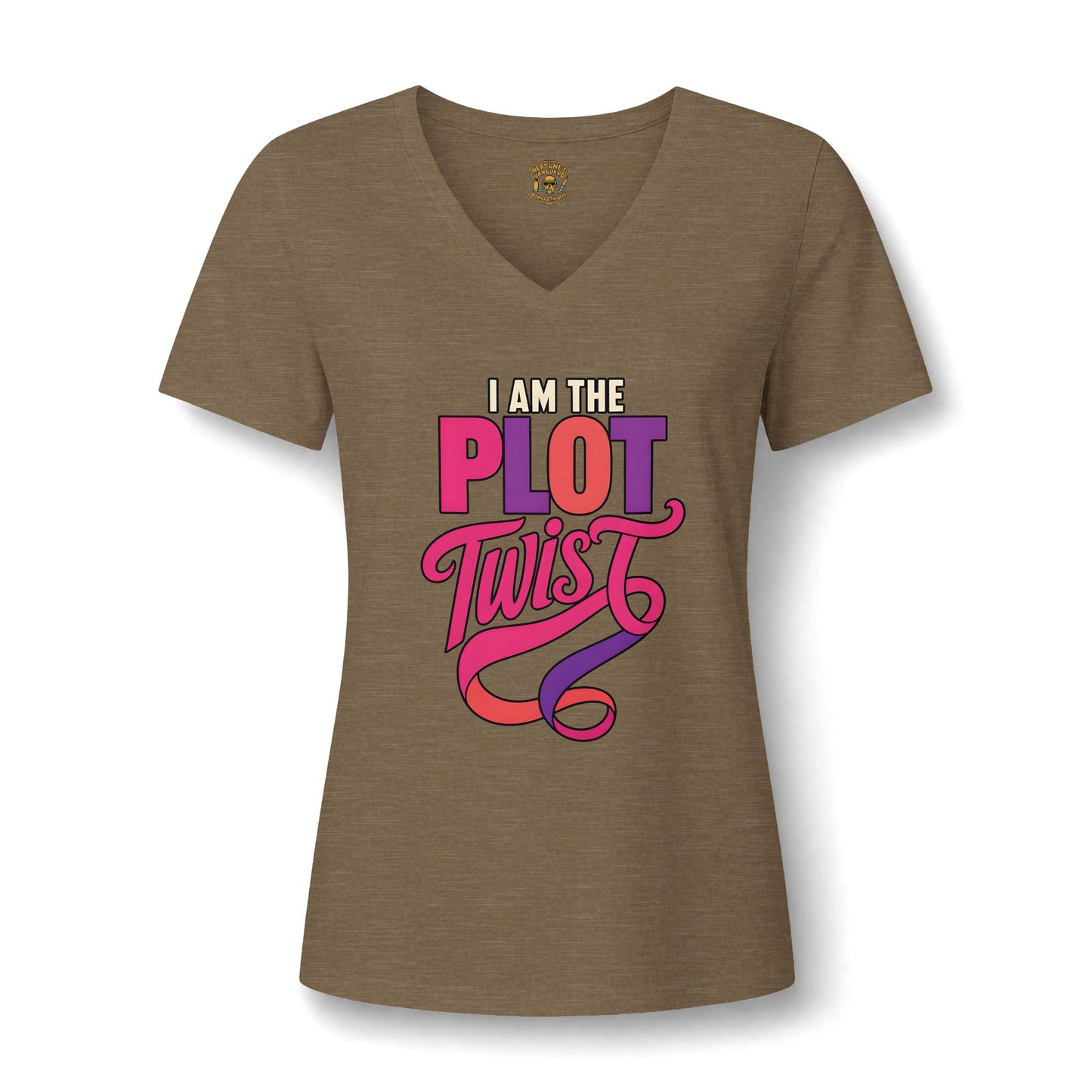 I Am the Plot Twist Women's V Neck T Shirt