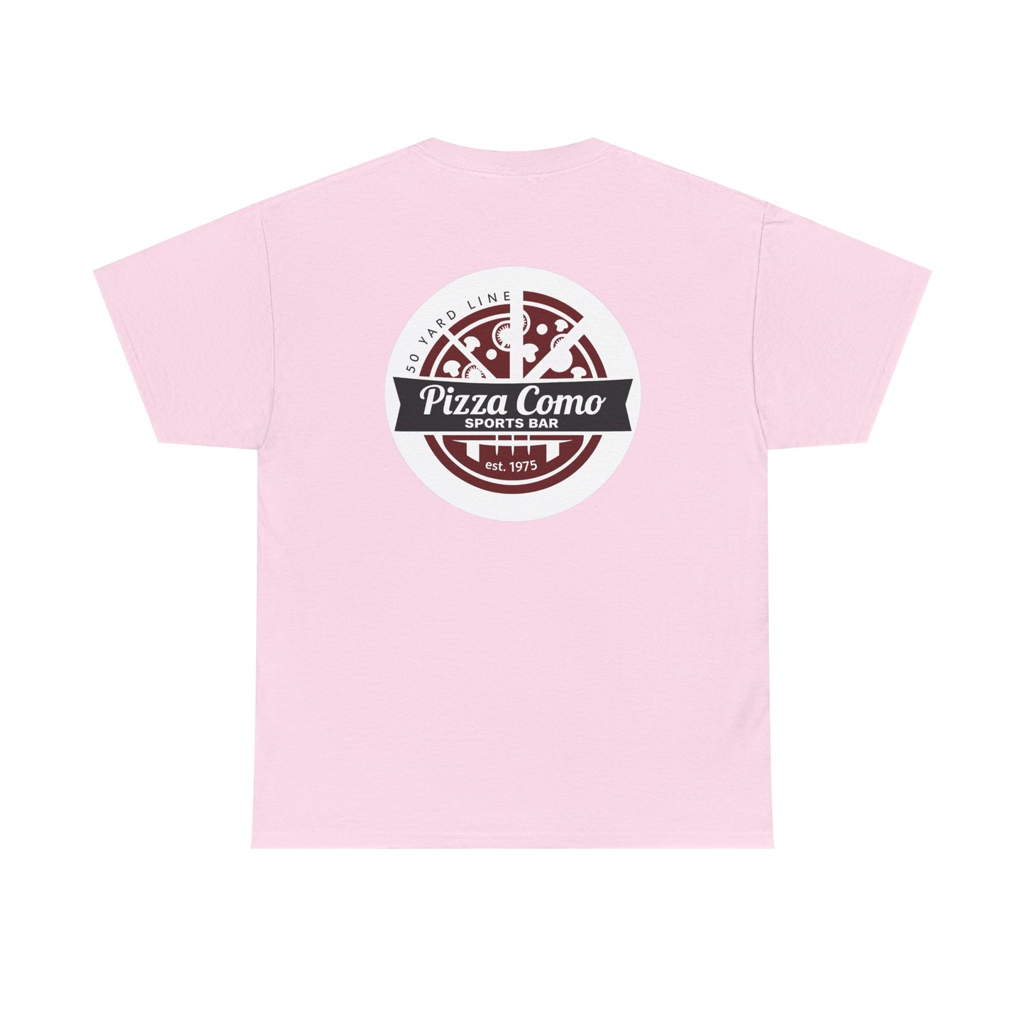 Classic 50 Yard Line Pizza Como Logo T Shirt