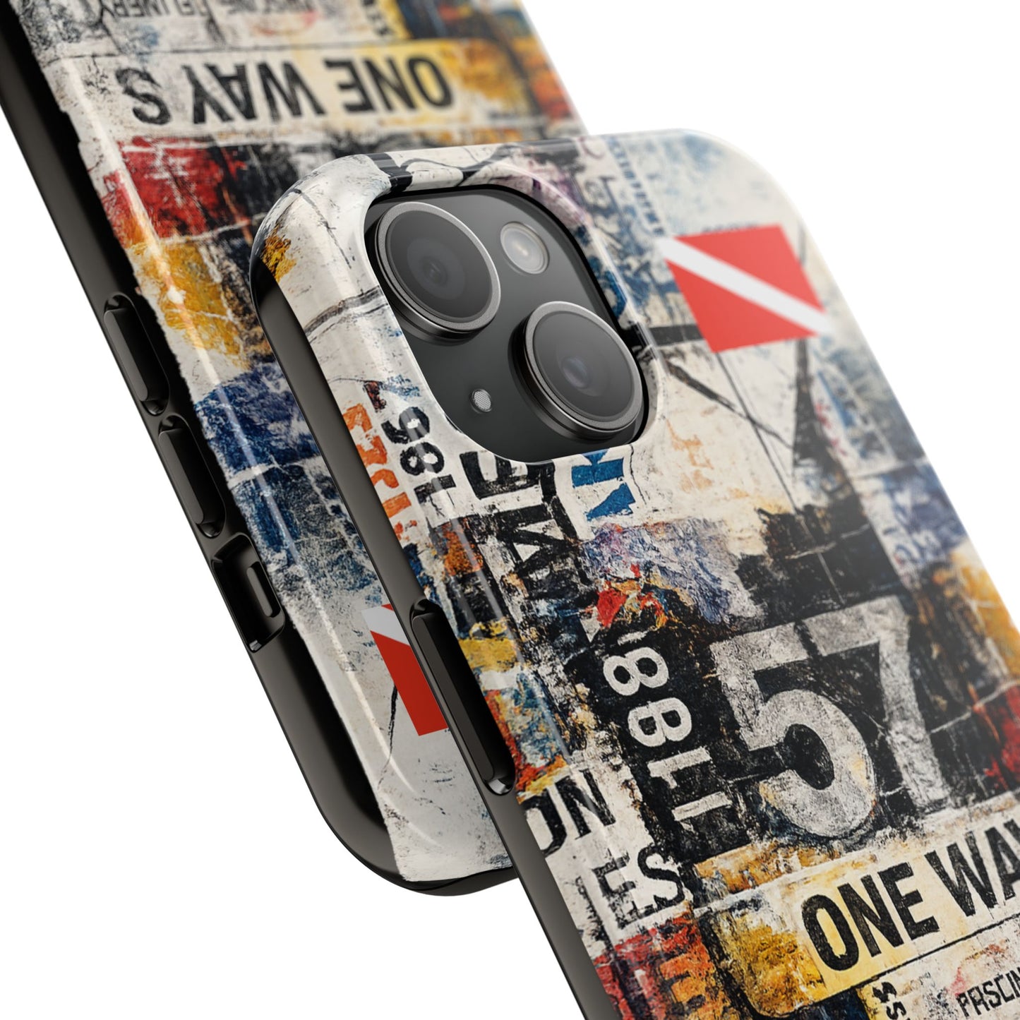 Grunge Street Collage Tough Phone Case