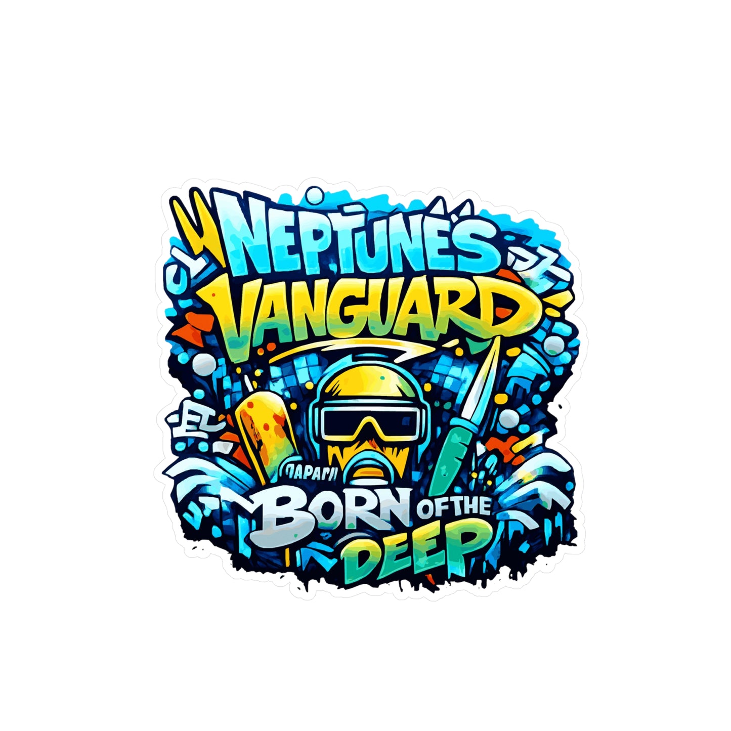 Neptune’s Vanguard 'Born of the Deep Vinyl Sticker