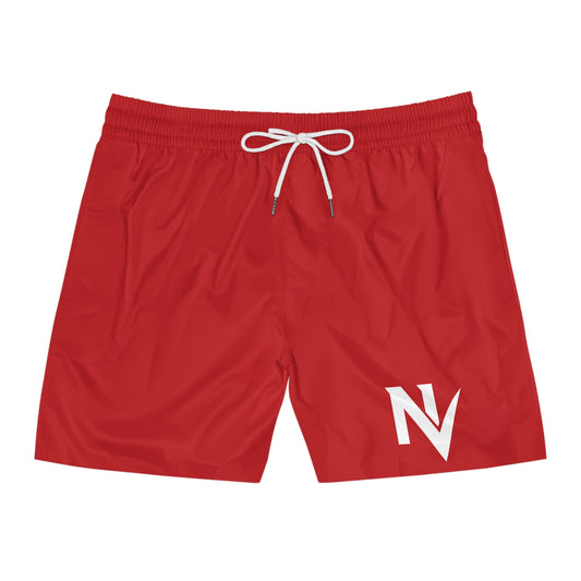 NV White line Swim Shorts