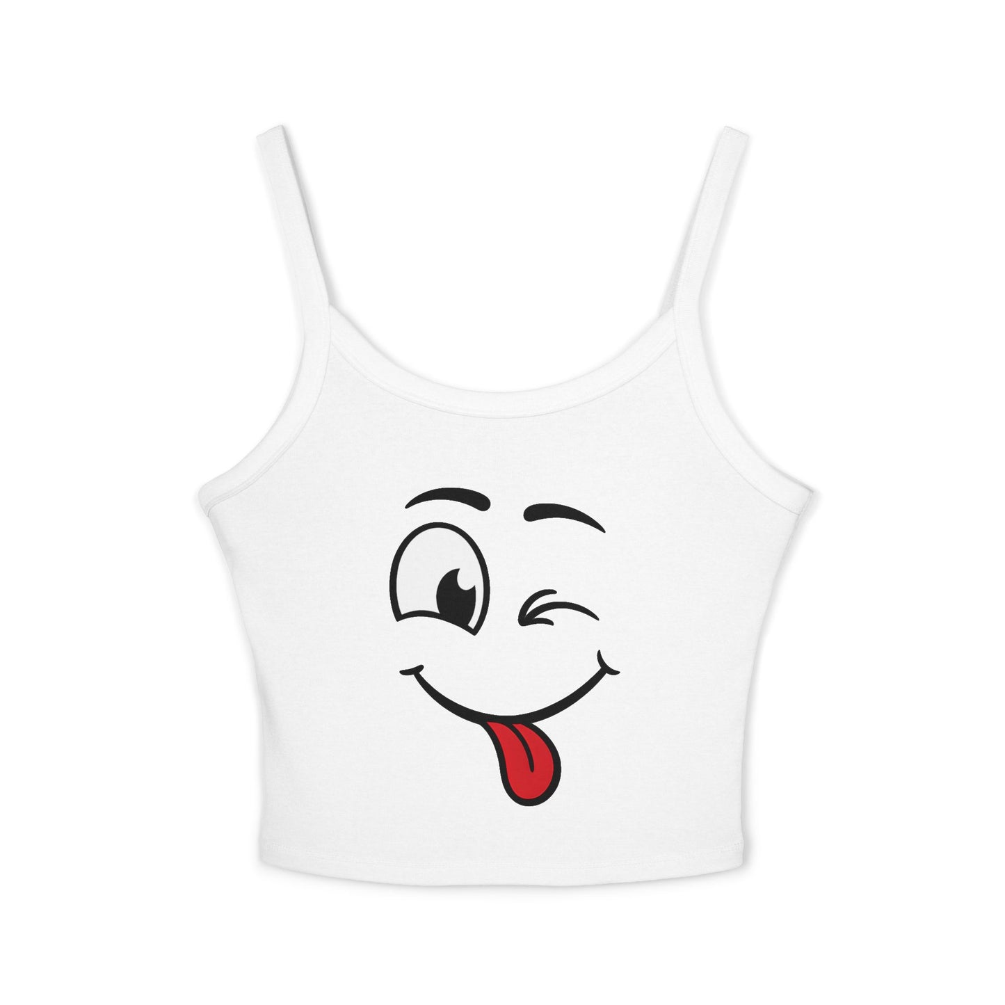 Wink Face Women’s Spaghetti Strap Tank Top
