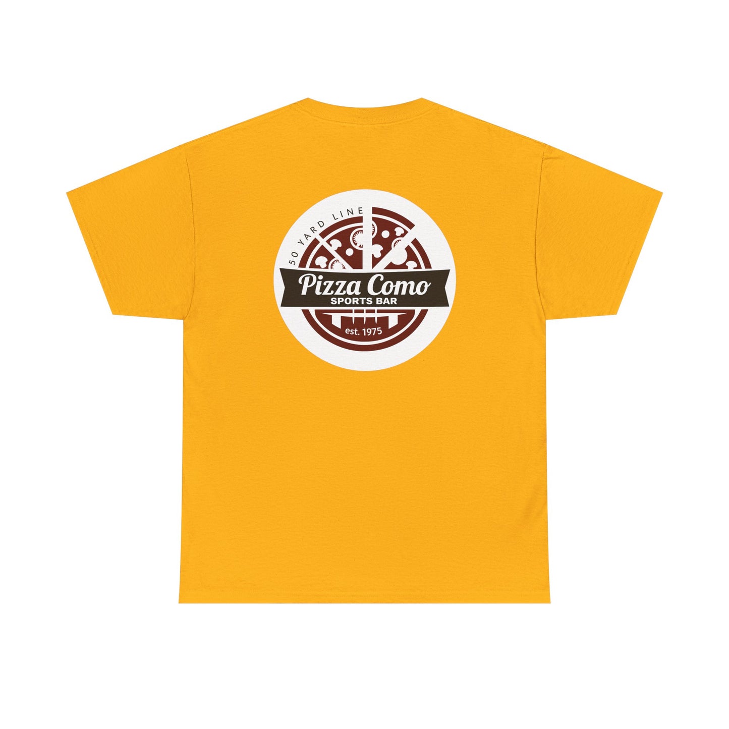 Classic 50 Yard Line Pizza Como Logo T Shirt