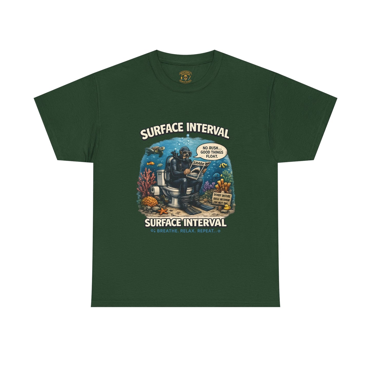 Funny Scuba Diver T Shirt | No Rush Good Things Float
