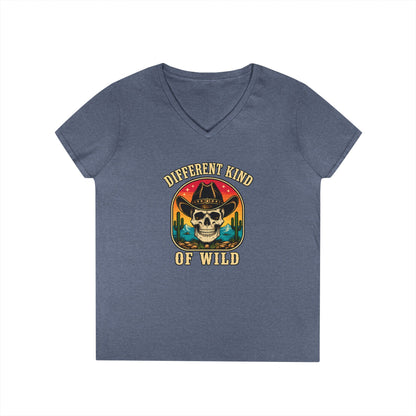 Ladies' V-Neck T-Shirt  'Different Kind of Wild'