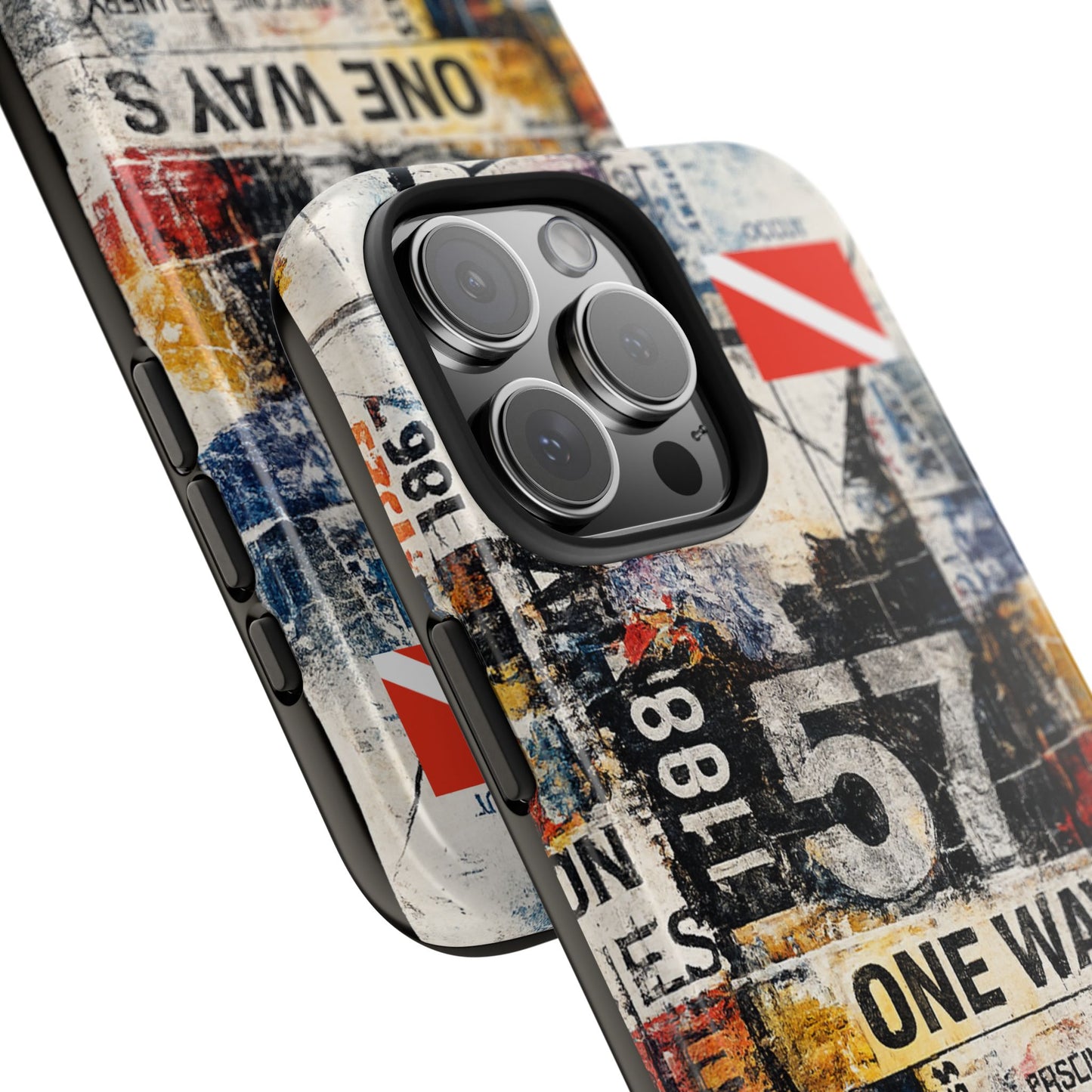 Grunge Street Collage Tough Phone Case