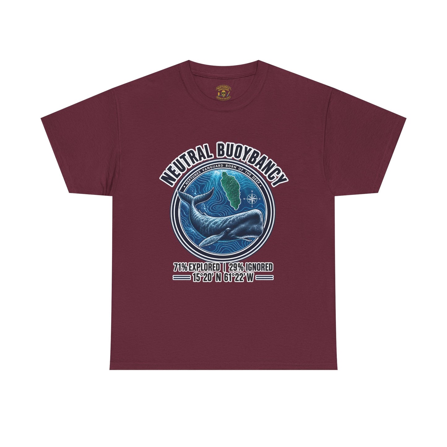 Dominica Sperm Whale Coordinates Tee