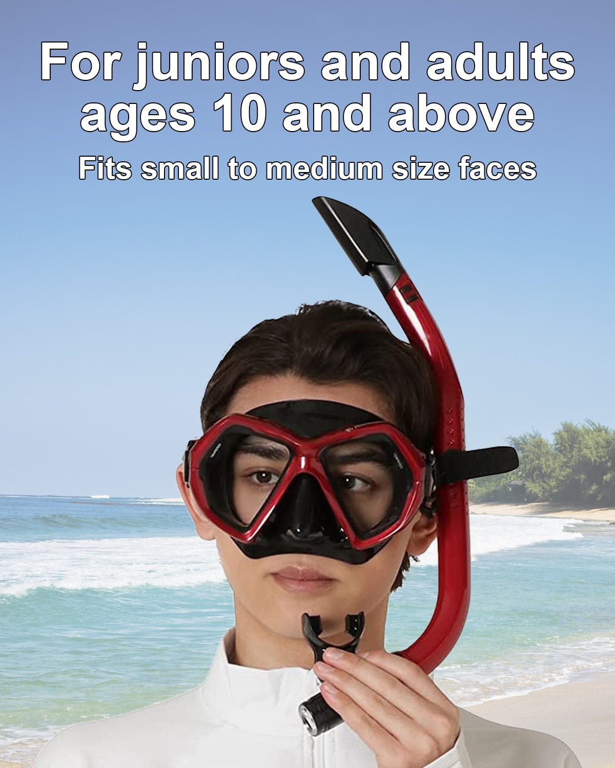 Mask & Snorkel Set, White