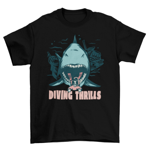 Diving thrills t-shirt