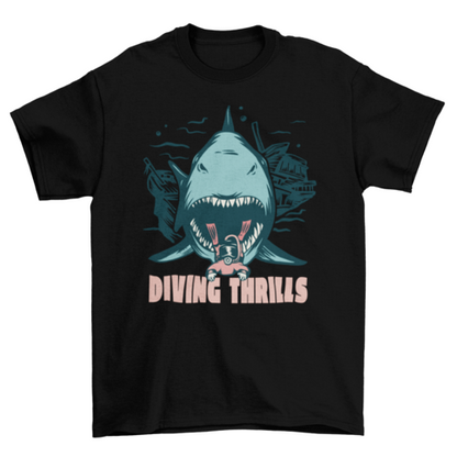 Diving thrills t-shirt