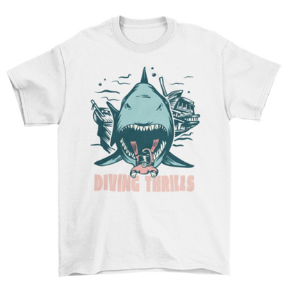 Diving thrills t-shirt