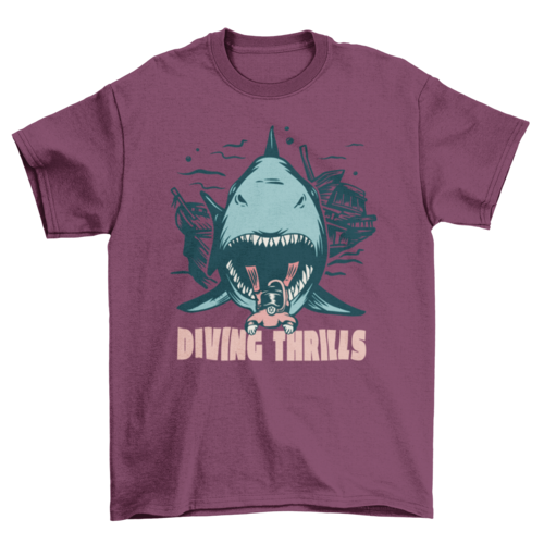Diving thrills t-shirt