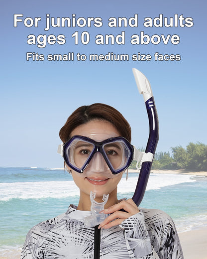 Mask & Snorkel Set, White