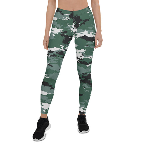 Earth Green Camo Leggings